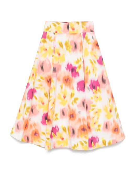 Essentiel Antwerp White Hosanna Midi Skirt