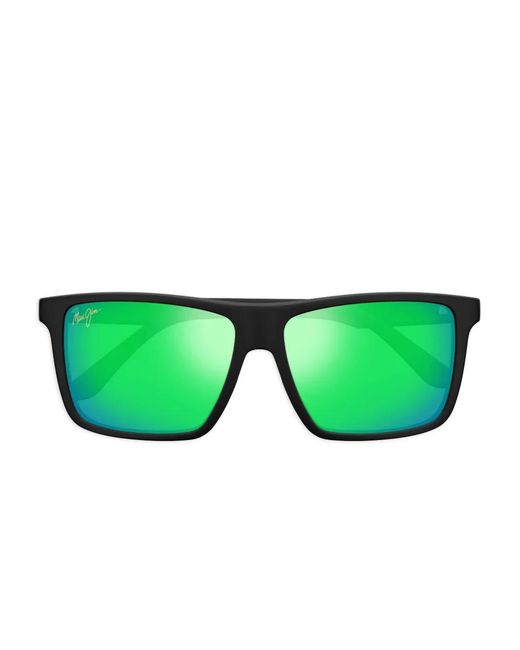 Maui Jim Green Mamalu Bay Square-Frame Sunglasses