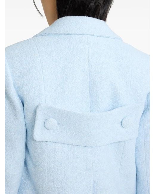 Patou Blue Cropped Tweed Jacket