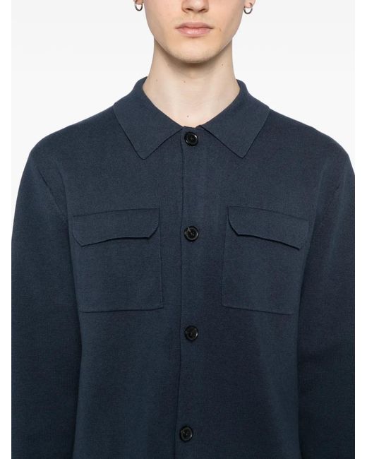 Paul Smith Blue Knitted Shirt for men