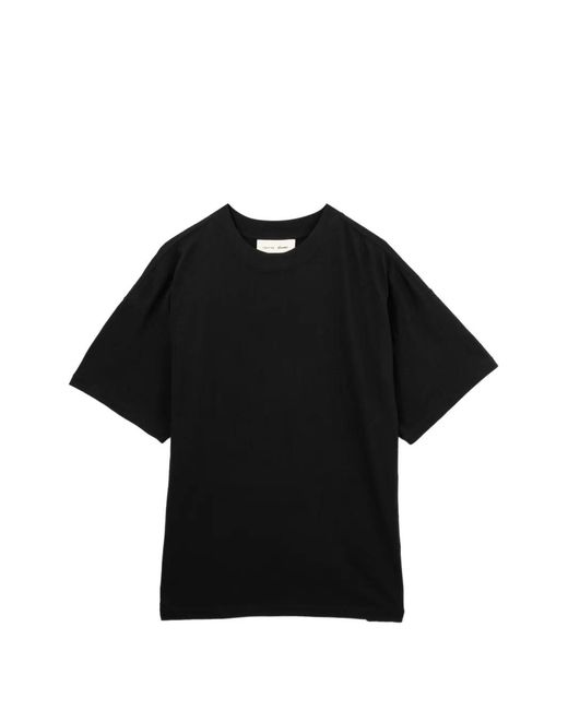 Essentials Black Logo-Patch T-Shirt for men