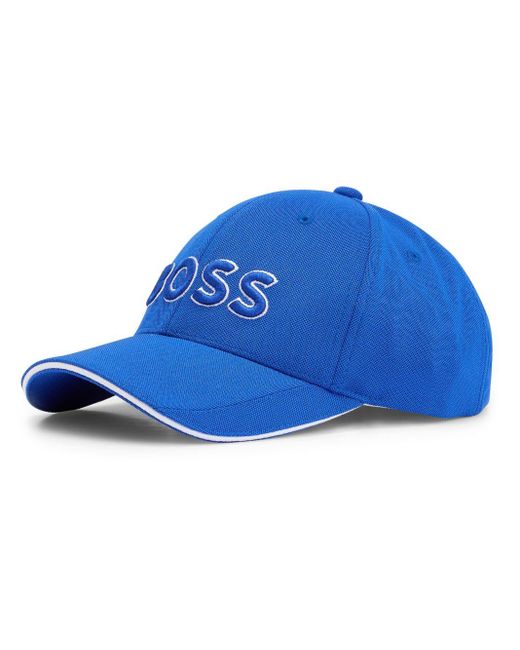 Gorra con logo bordado Boss de hombre de color Blue