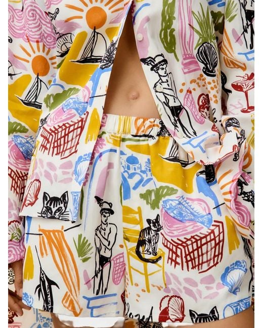 Shorts Estampados Closed de color White