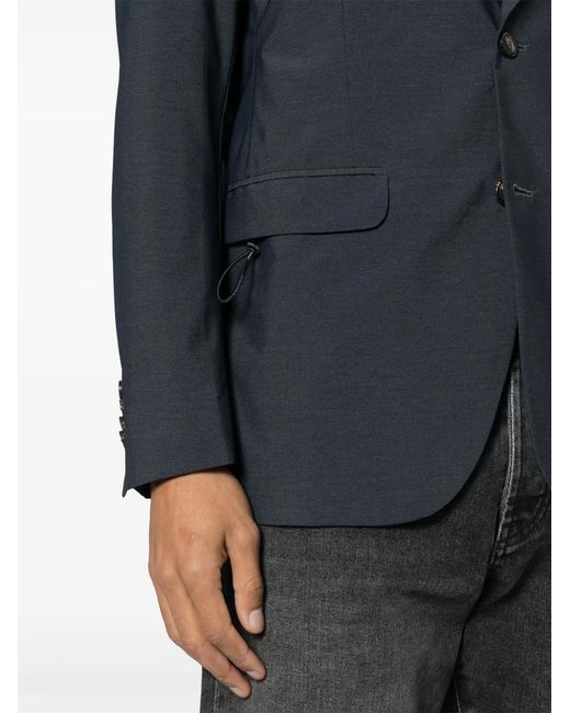 Rrd Blue Single-Breasted Blazer for men