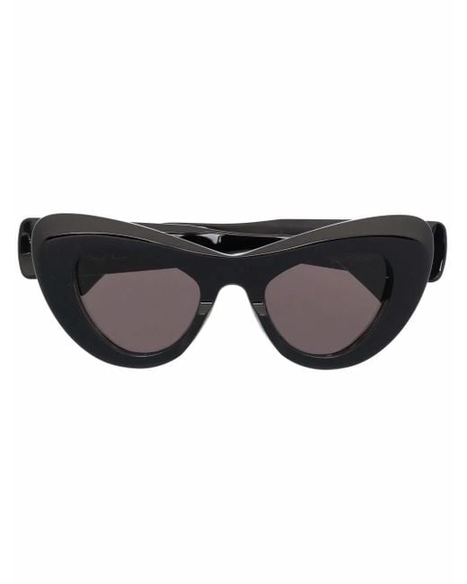 Gafas de sol Mega con montura cat eye Balenciaga de color Black