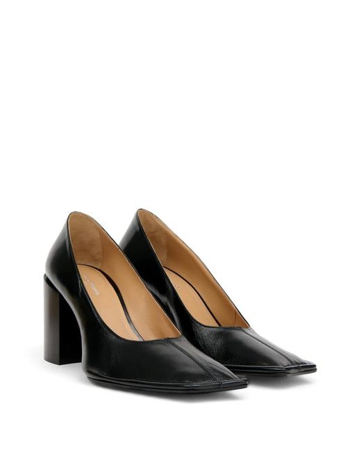 Maison Margiela Gray Piped Square-Toe Pumps