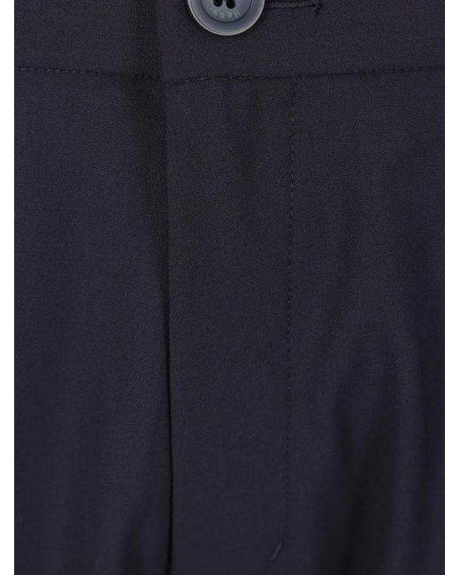Herno Blue Tailored Trousers for men