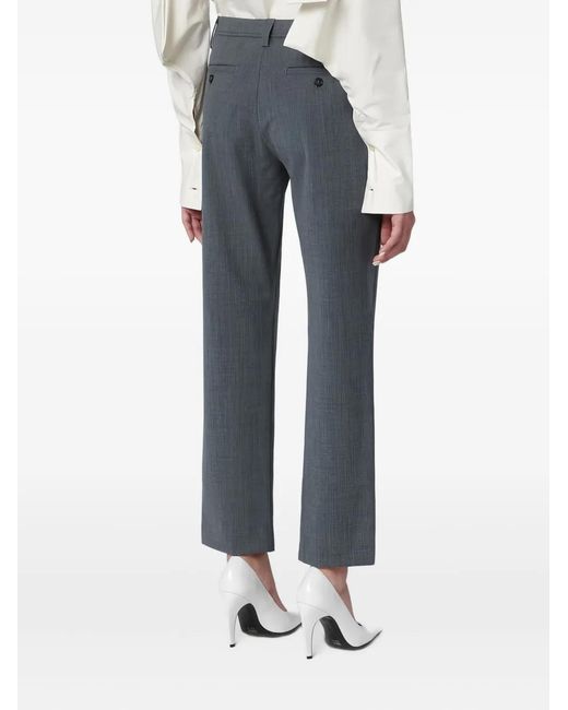 Thelatest Blue Button-Fastening Trousers