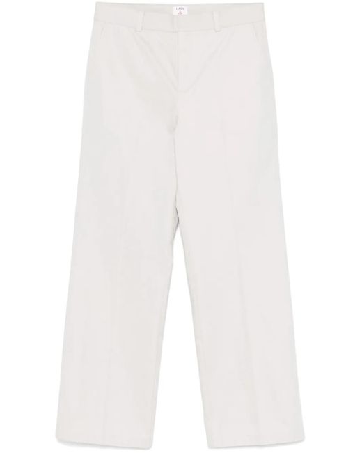 Casablanca White Gabardine-Weave Trousers for men