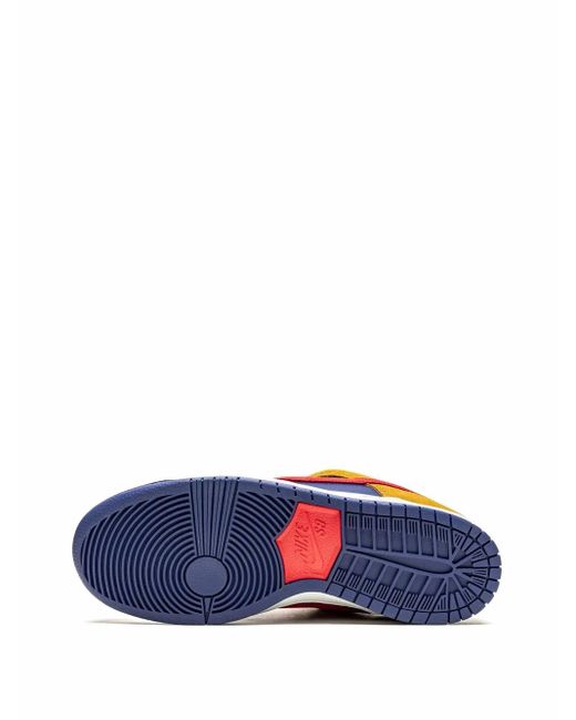 Nike Blue Sb Dunk Low Pro "Reverse Papa Bear" Sneakers