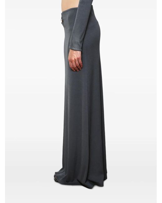 Christopher Esber Gray Trio Stone Maxi Skirt