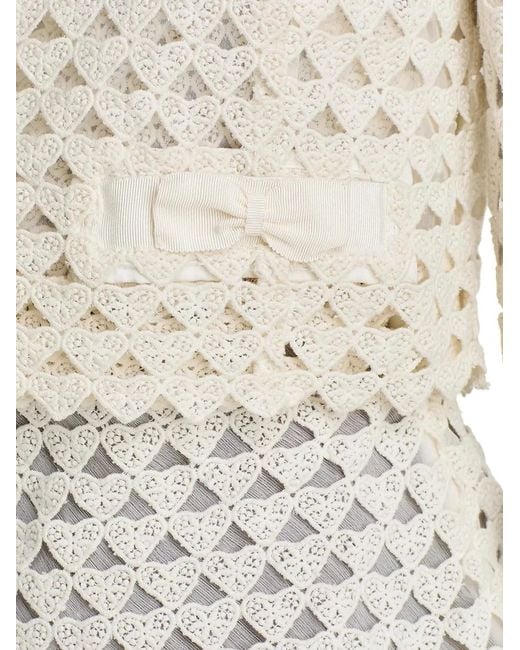 LoveShackFancy Alaya Vest in het White
