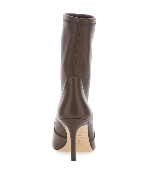 Stuart Weitzman Brown Bottines Stuart Power À Bout Pointu