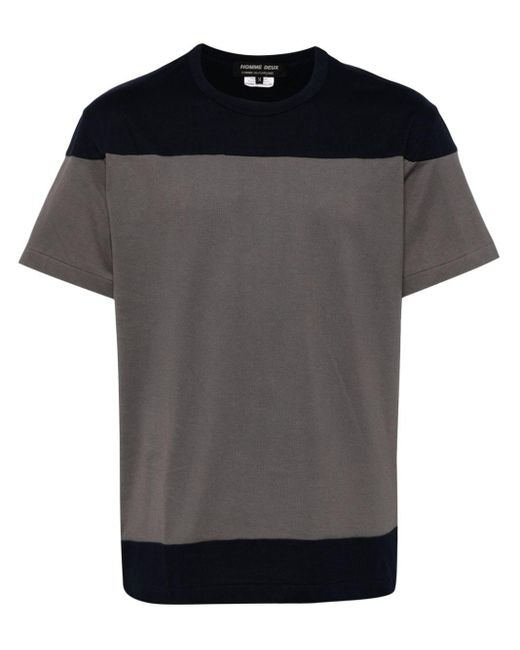 T-shirt con design color-block di Comme des Garçons in Black da Uomo