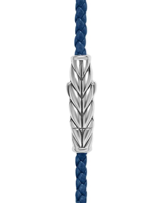 David Yurman Blue Sterling Chevron Triple Bracelet for men