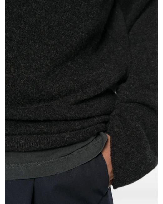 Sofie D'Hoore Black Crew-Neck Long-Sleeve Sweater