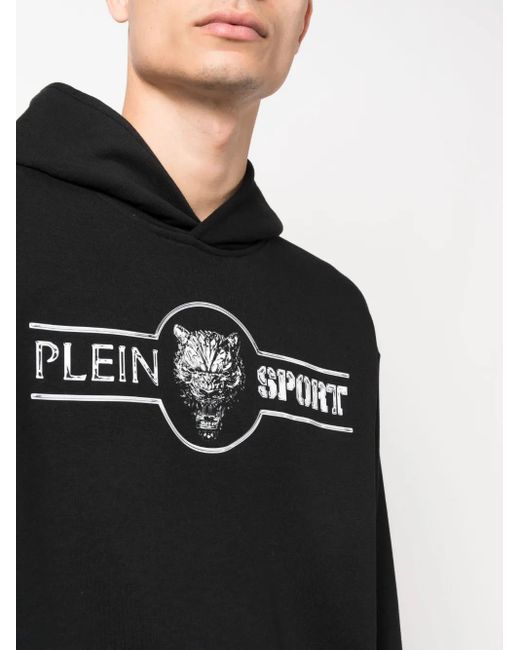 Philipp Plein Black Chrome Scratch Edition Hoodie for men