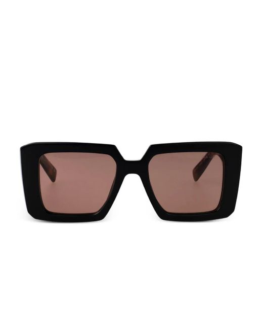 Prada Brown Square-Frame Sunglasses