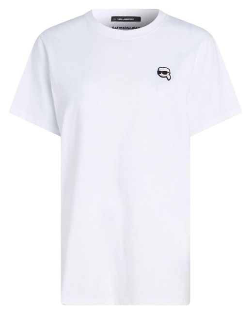 Karl Lagerfeld White Ikonik 2.0 T-Shirt