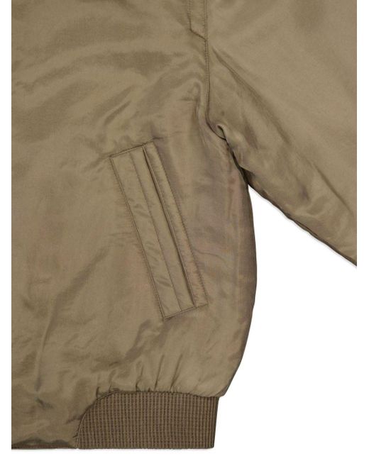 Saint Laurent Green Zipped Bomber Jacket for men