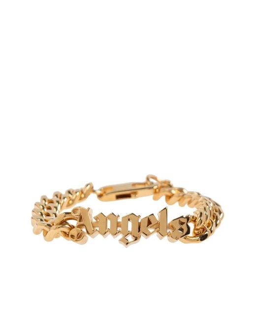 Palm Angels Metallic Logo Chain Bracelet