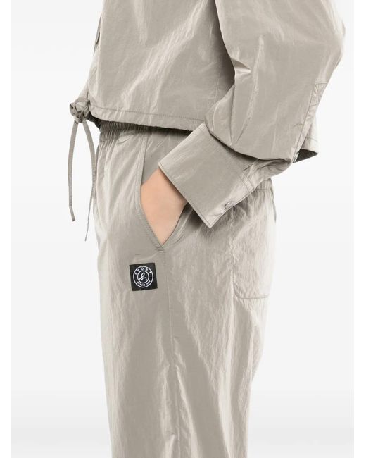 SPORT b. by agnès b. Gray Pantalon Ample À Effet Froissé