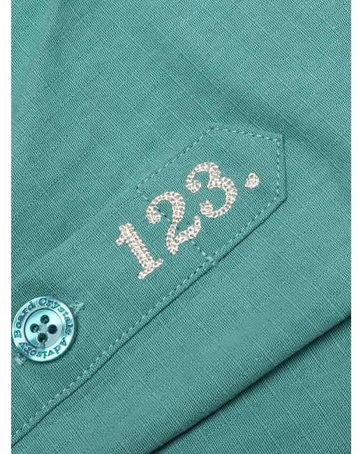 Advisory Board Crystals Green Double-Pocket Button-Down Shirt for men