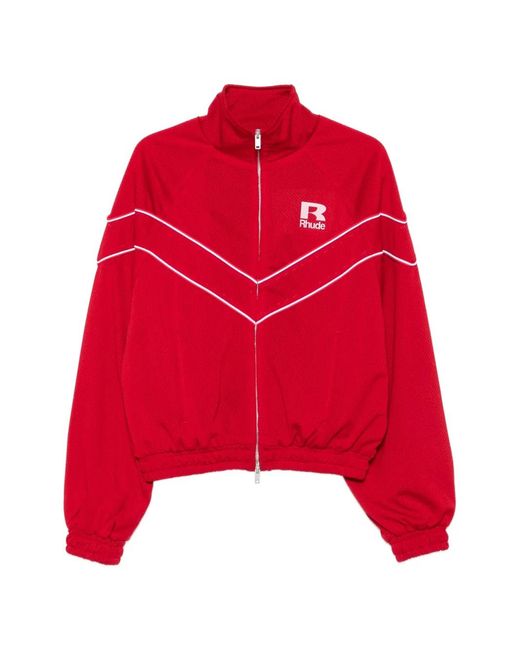 Rhude Red Piped Mesh Jacket for men