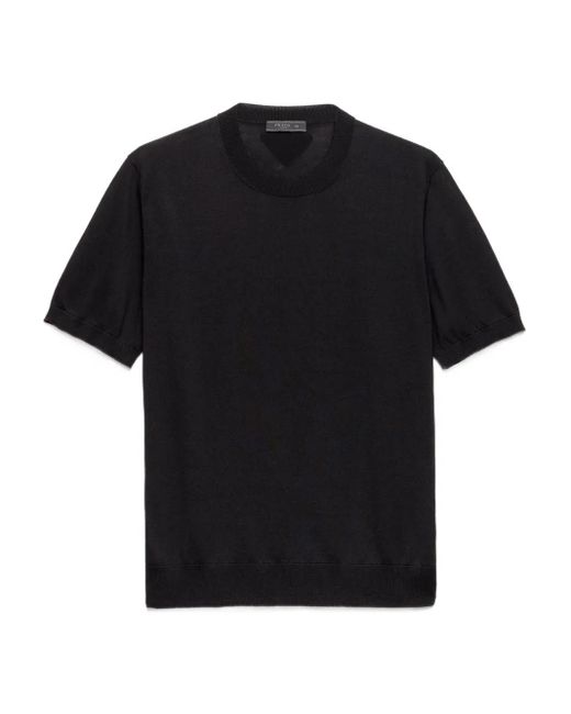 Prada Black Round-Neck T-Shirt for men