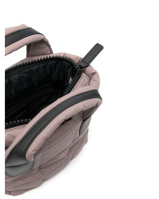 VEE COLLECTIVE Black Padded Small Tote
