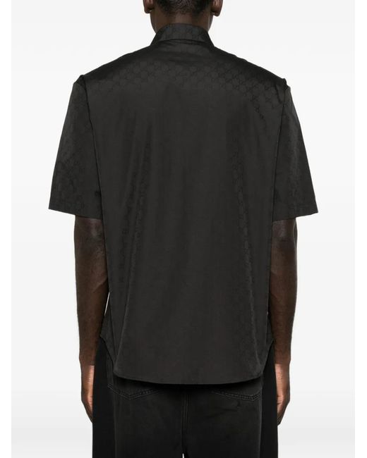 Gucci Black Zip-Up Shirt for men