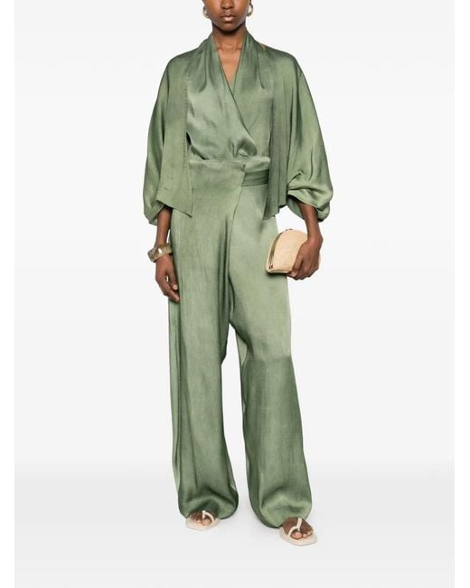 Cortana Green Tie-Front Jackets