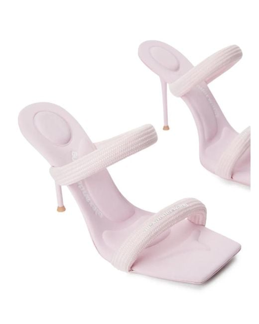 Alexander Wang Pink Julie 105mm Nylon Tubular Sandal