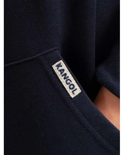 Kangol Blue Kangaroo Pocket Hoodie for men