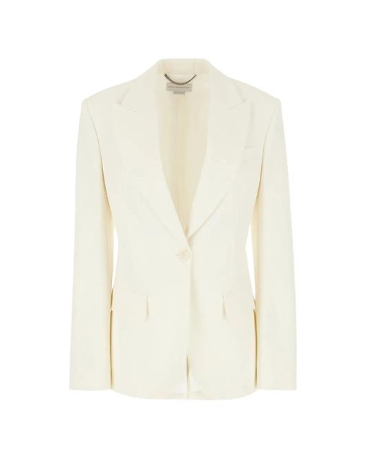 Stella McCartney White Pocket Blazer Jacket