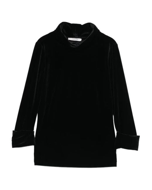 Dorothee Schumacher ベルベット タートルネック トップ Black