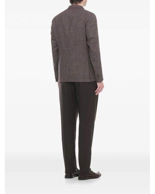 Latorre Gray Notched-Lapel Blazer for men