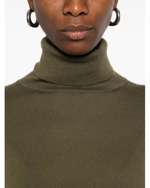 Maglione A Collo Alto di Eric Bompard in Green