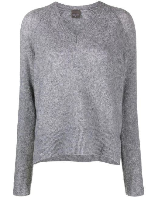 Lorena Antoniazzi Vネック セーター Gray