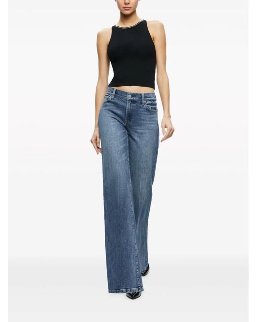 Alice + Olivia Black Allen Tank Top