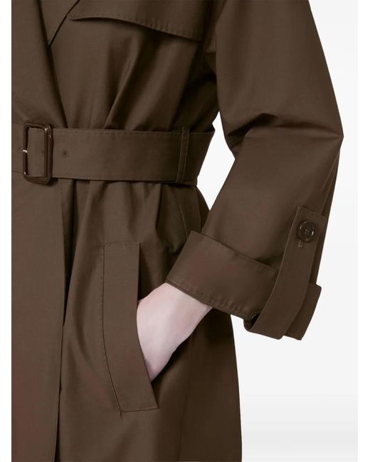 Max Mara Brown Belted Cotton Jacket