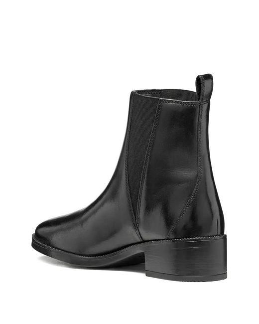 Geox Black 45Mm Camexia Elasticated Chelsea Boots