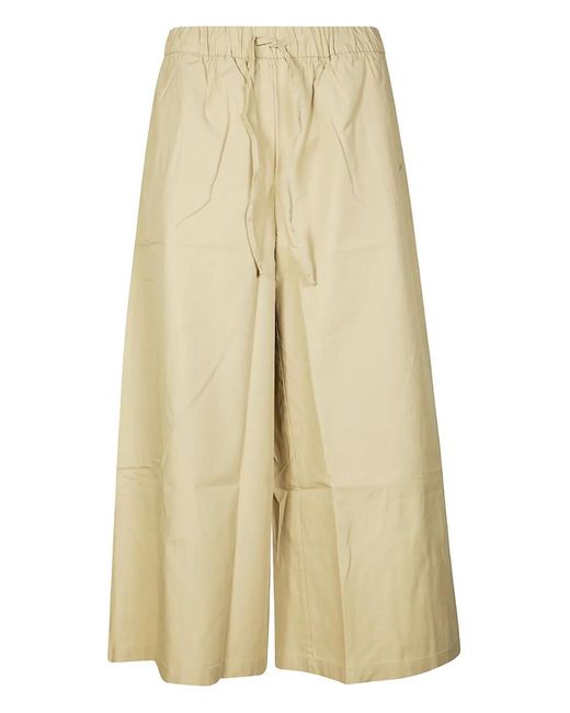 Sun 68 Natural Wide-Leg Trousers