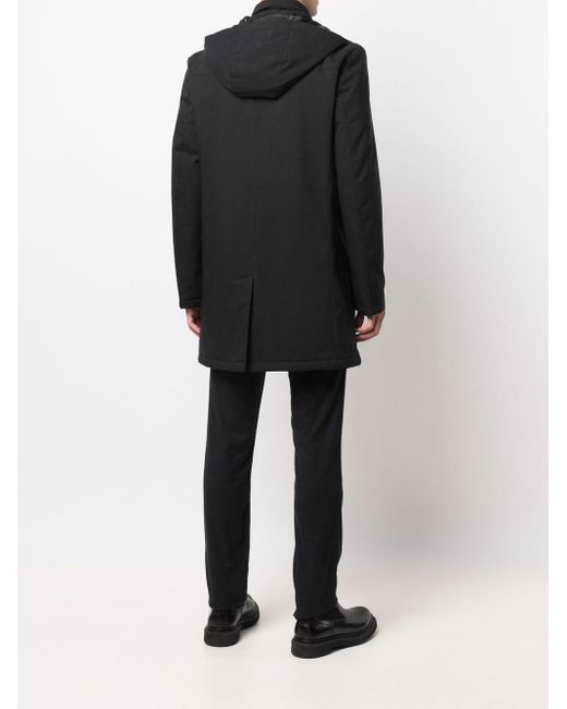 Plumífero con cremallera y botones BOSS by HUGO BOSS de Tejido sintético de  color Negro para hombre - Lyst