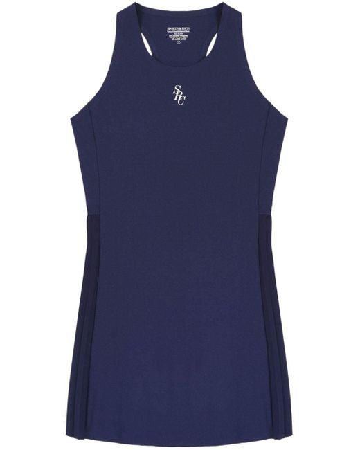 Sporty & Rich Blue Src Panelled Tennis Dress