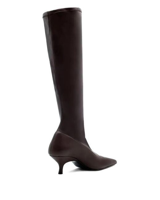 Gia Borghini Brown 50Mm Hera Pointed-Toe Boots
