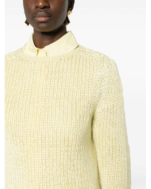 Forte Forte Natural Round-neck Chunky-knit Jumper