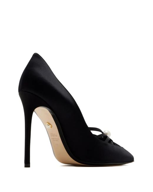 ALEVI Black 110Mm Susi Pearl-Embellished Pumps