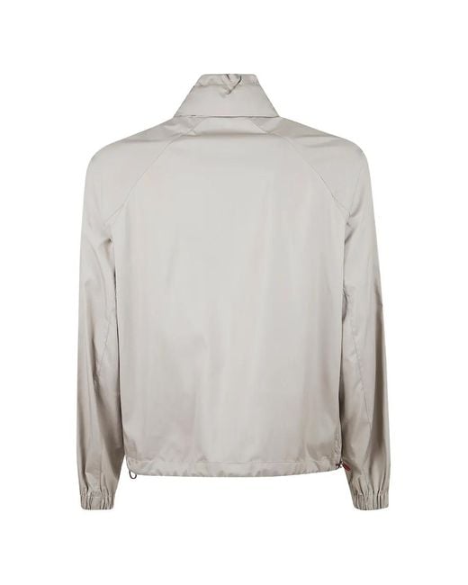 Brunello Cucinelli Gray Zip-Up Lightweight Jacket for men