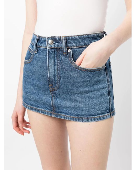 Alexander Wang Blue Denim Skort